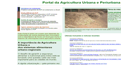 Desktop Screenshot of agriculturaurbana.org.br